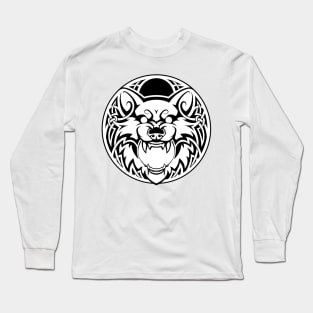 Skoll (black and white) Long Sleeve T-Shirt